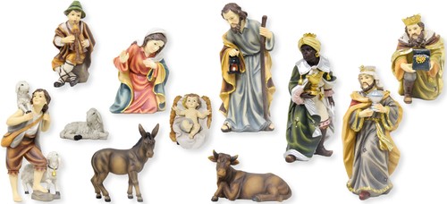 Krippenfiguren set teilig - set, 11-teilig