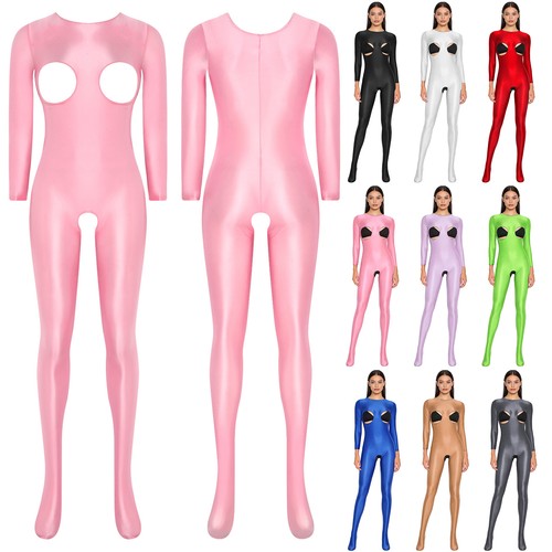 Wet look body damen - body,
