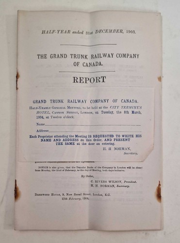 Grand trunk railway - grand,