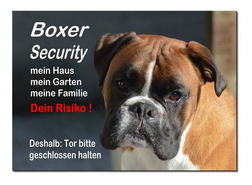 Boxer-Hund-Aluminium-Schild-30