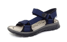 Rieker Riemen Sandalen Sandaletten Herrenschuhe Sommerschuhe Schuhe Blau Gr. 42
