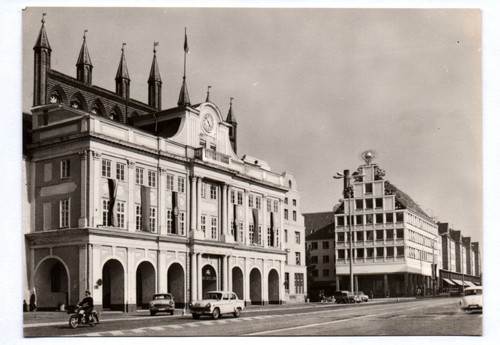 Foto rostock rathaus und - ak,