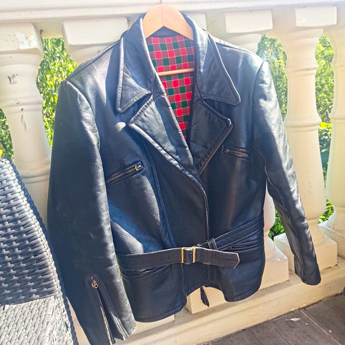 1940 bikerjacke leder - 1940/50,