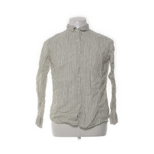 Uniqlo, Hemd, Größe: S, Grün/Weiß, Leinen, Streifen, Damen #42B