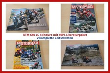 KTM 640 LC 4 Enduro mit 49PS Literaturpaket - 2 komplette Zeitschriften