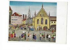 N827 AK Petra Moll München Marienplatz Künstlerkarte gelaufen 1968