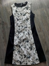 Neu?Etui-Kleid?Gr.36/S?ORSAY? Schwarz/ weiß Blüten? elegant & sexy