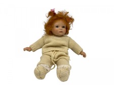 Künstlerpuppe Gabriele Müller Porzellan Puppe 22 cm. Top Zustand.   