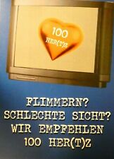 Werbetafel Pappe 100 Her(T)z
