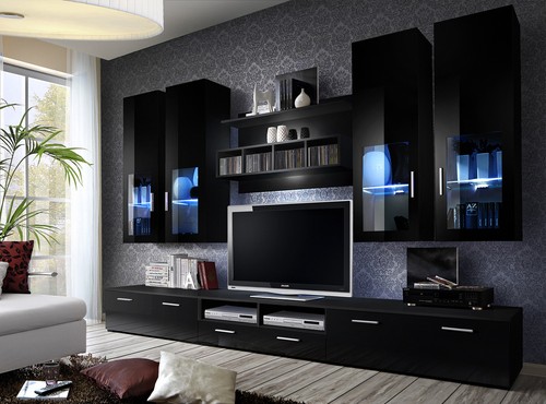 Wohnwand anbauwand wohnzimmer - anbauwand,