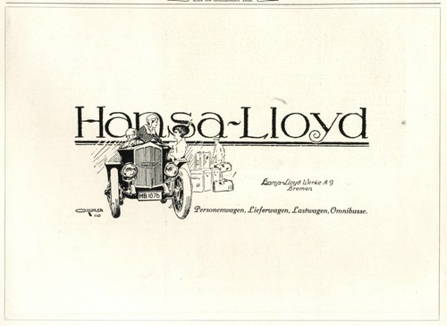 Hansa lloyd automobile bremen - lloyd,