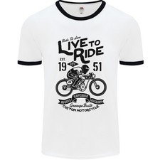 Live To Ride Motorrad Motorradfahrer Herren Ringer