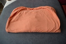 Zwei Spannbettlaken -orange - mit Gummizug