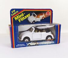 Mini Flitzer VW Cabrio Weiß OVP Modellauto Rückzugsmotor Metallspritzguß