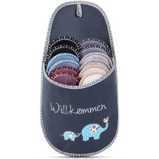 ABS Gästepantoffel Elephant 6er Set Hausschuhe Gästehausschuhe Pantoffel