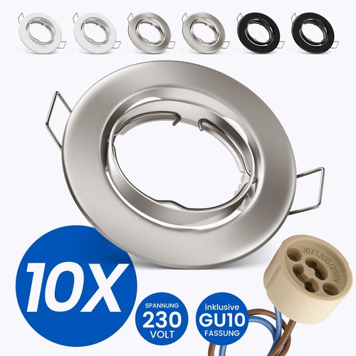 Led einbaustrahler rahmen gu10 - led,