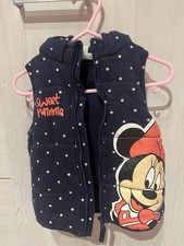 Minnie Maus Mouse Weste Gr. 86 Mädchen Disney Baby blau