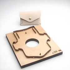 Leder Geldbörse Schneidform