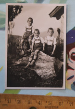 Photo 1936 young boy triplets