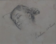 Schlafendes mädchen - schlafendes,
