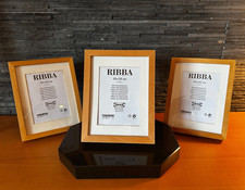 3x IKEA RIBBA Bilderrahmen