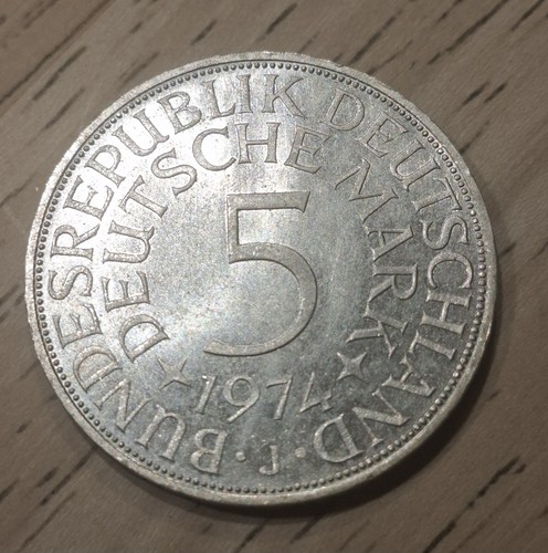 Silbermünze 1974 j - 5,