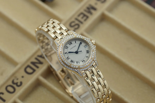 Cartier cougar 887907 gelbgold - cartier,