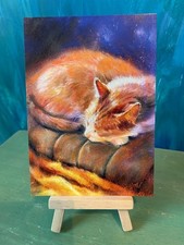 Katze grußkarte kunstdruck - katze,