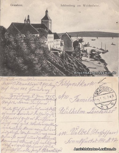 Postcard graudenz grudziądz - postcard,