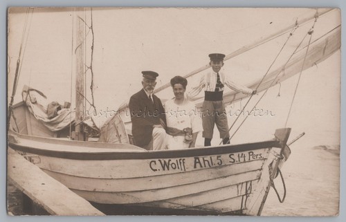 Ahlbeck segelboot wolff - segelboot, c.