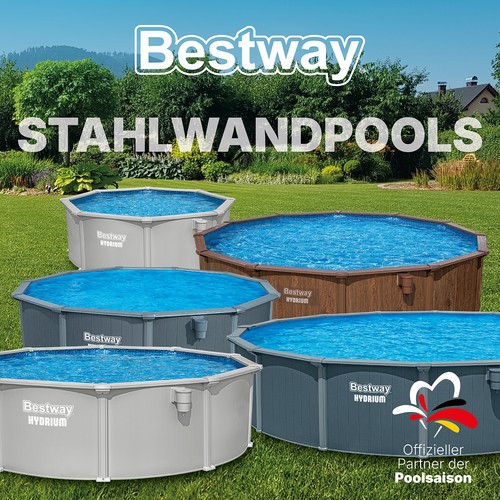 Stahlwandpool rund set - set, pool