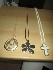 3 Damen Ketten Modeschmuck  ca. 50 cm lang