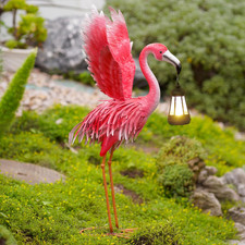 Flamingo Deko Figur Mit