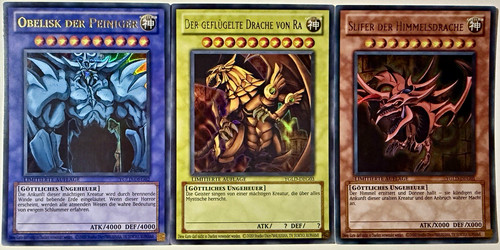 Yugioh 3x götterkarten - yugioh,