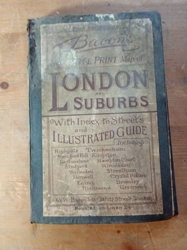 Bacon karte von london - bacon's,