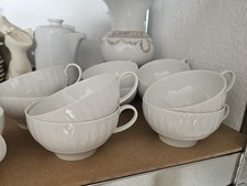 1 x Teetasse Lanzette weiss