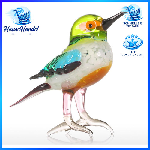 Vogelfigur aus geblasenem glas - geblasenem,