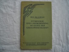 Etymologie und Lautbedeutung