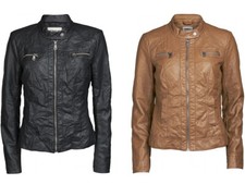 Only Damen Jacke Kunst Leder