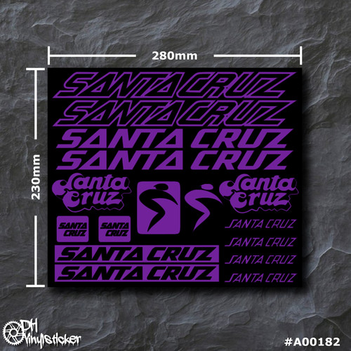 Santa cruz sticker lila - cruz, |