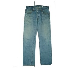 Levis 501 Herren Jeans Hose Straight Leg destroyed used Look W32 L32 Blau TOP.