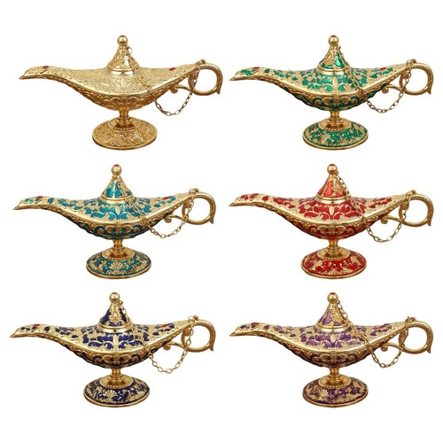 Retro aladdin genie lamp - retro,