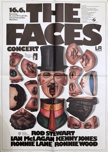 The faces rares - rares, konzertplakat