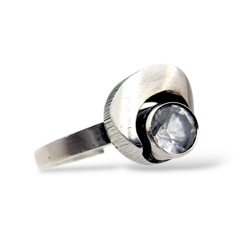 Finnischer moderner silberring - moderner,