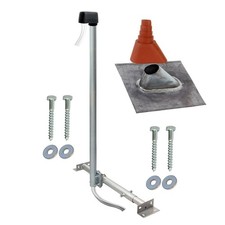 SAT LTE Dachsparrenhalter 120cm Aufdach Mast Sparrenhalterung Blei Dach Pfanne
