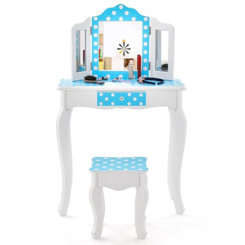 Kinder schminktisch mit hocker - schminktisch,