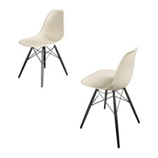 Vitra 2er-Set Eames Plastik Side Chair DSW Sitzschale Kunststoff 