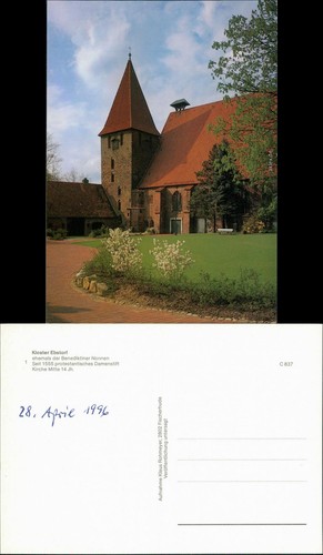 Ansichtskarte ebstorf kloster - ansichtskarte,