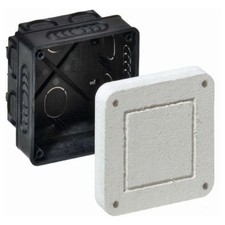 Einbaugehäuse 87x87x75mm Mineralfaser Wand Decke für Leuchten Lautsprecher usw