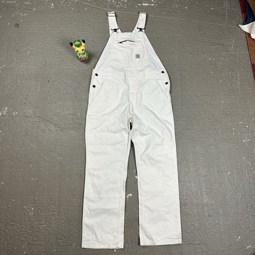 Carhartt latzhose weiß creme - weiß,